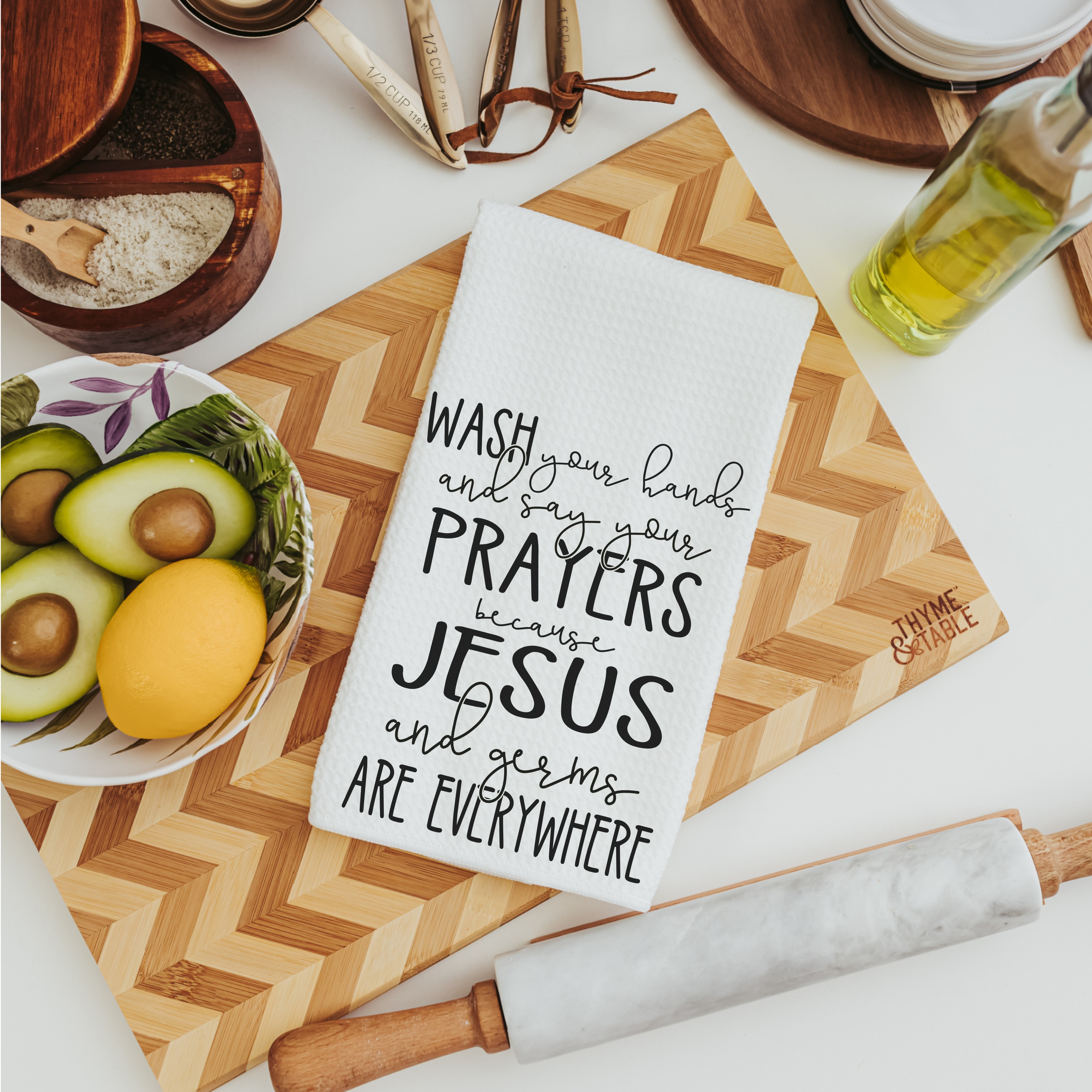 Wash your hands and say your prayers hand towels