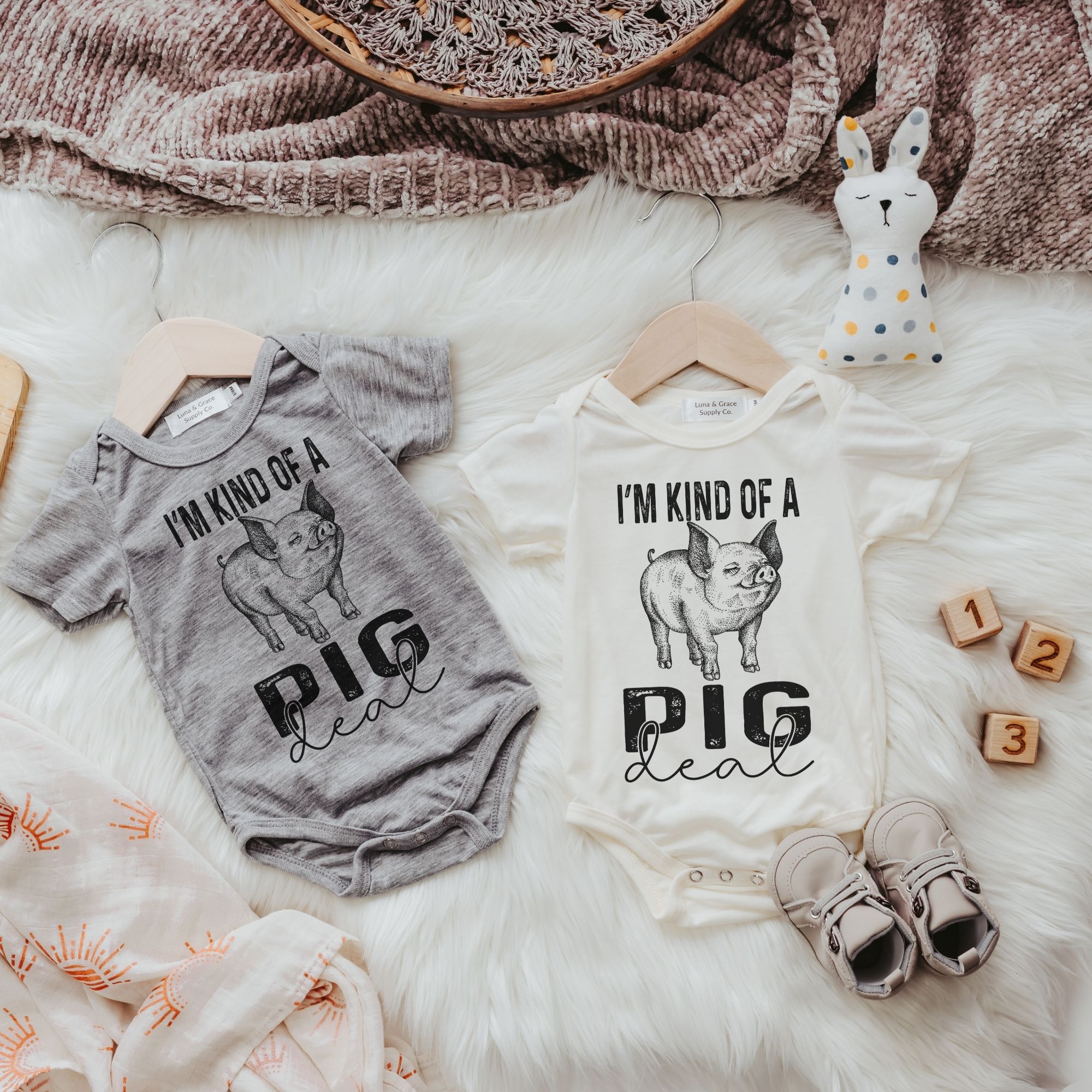 I'm kind of a pig deal outfit for baby